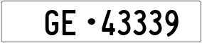 Truck License Plate